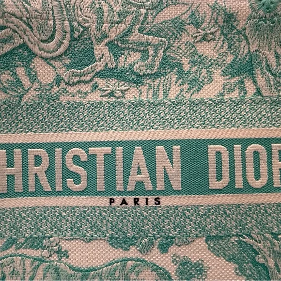 NEW 2024 Christian Dior Medium Jade Green Dioriviera Book Tote Handbag - Picture 4 of 11